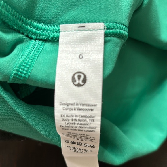 LULULEMON ALIGN MINI-FLARE PANT REGULAR LENGTH IN CASCADIA GREEN SZ 6 NWT - Picture 6 of 7